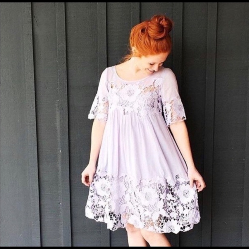Anthropologie Holding Horses Magnolia Lilac Dress